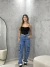 Wide leg Cargo Kathy (Jeans escuro) - comprar online