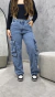 Wide leg Cargo Kathy (Jeans escuro) - loja online