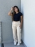 Cropped Manguinha Preto - comprar online