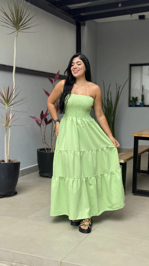 Vestido Aurora Verde - comprar online