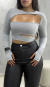Cropped Kourt Cinza - comprar online