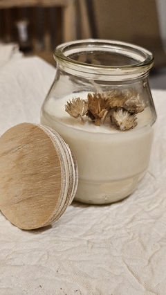 Vela cera de soja Tapa Madera - comprar online