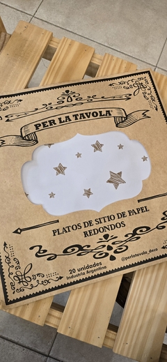 Platos de sitio de Papel x 20 unidades - tienda online