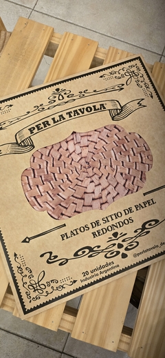 Platos de sitio de Papel x 20 unidades - POK.DECO