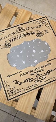 Platos de sitio de Papel x 20 unidades
