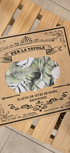 Platos de sitio de Papel x 20 unidades en internet