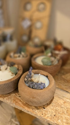Vela cuenco madera - comprar online