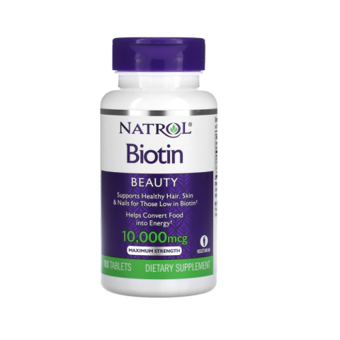 Biotina Natrol Força Máxima 10.000mcg- 100 Tablets