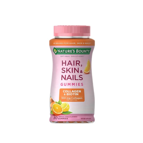 Hair Skin & Nails Nature's Bounty com Colágeno 80 Gummies