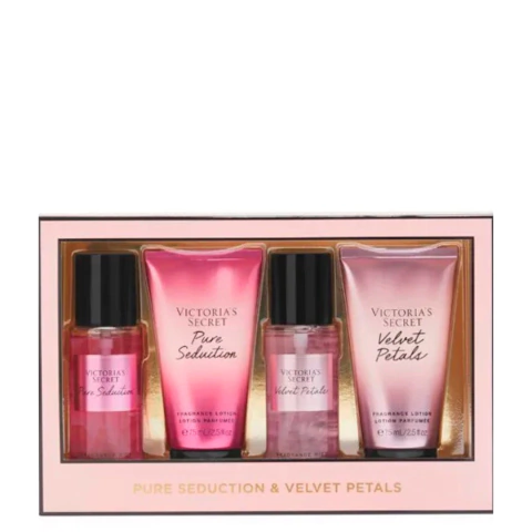 Kit Travel Size Victoria’s Secret Pure Seduction & Velvet Petals + Body Lotion