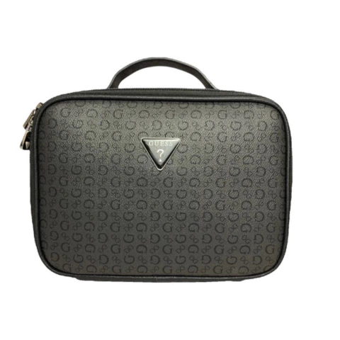 Necessaire Guess Frasqueira Preta Monograma - comprar online