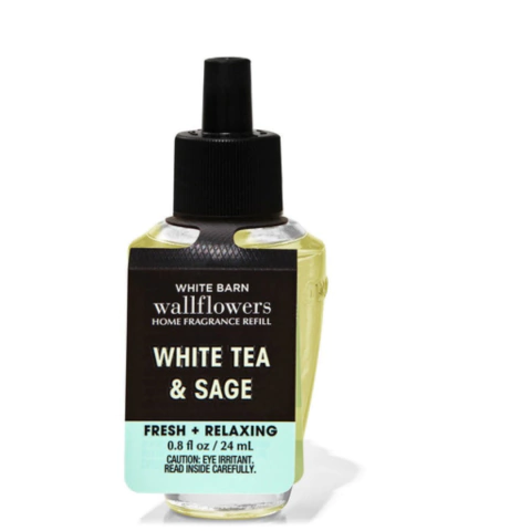 Refil Aromatizador Bath&Body Works Wallflowers- White tea e Sage - comprar online
