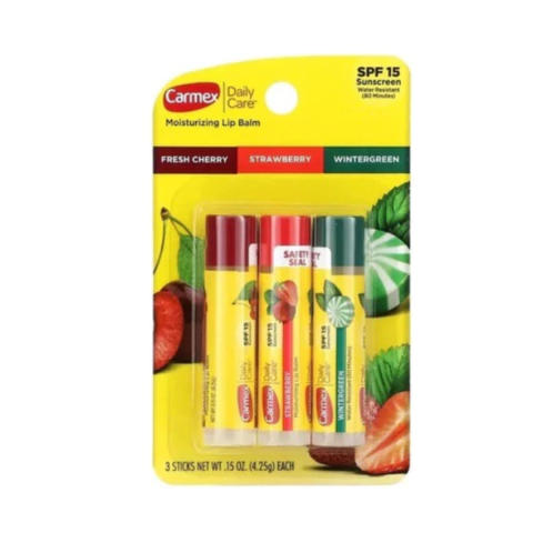 Trio Carmex Lip Balm Bastão sabores - comprar online