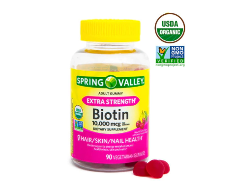 Biotina Spring Valley 90 Gummies 10000 Mcg