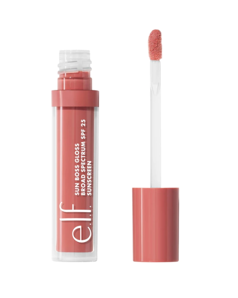 Brilho Labial E.l.f. Sun Boss Gloss Spf 25 Vegan Pink-me Gir