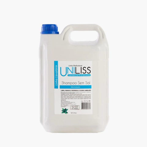Shampoo Sem Sal Mentolado 5 Litros - Uniliss