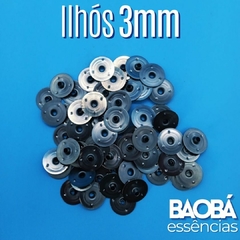 Ilhós 100% alumínio (3mm) - pacote 50 unidades - comprar online