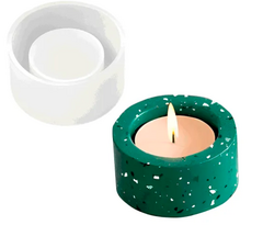 Molde de Silicone Formato Porta Velas Pequeno - Baobá Essências