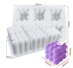 Molde Bubble - 6 cavidades - Silicone - Velas Aromáticas na internet