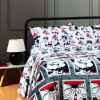 Manta Solteiro Flannel Minnie e Mickey Forever Disney