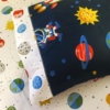 Jogo de Cama Solteiro Astro Azul Marinho 02 Peças 200 fios