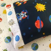 Jogo de Cama Solteiro Astro Azul Marinho 02 Peças 200 fios