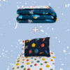 KIT ASTRO AZUL MARINHO - EDREDOM + JOGO DE CAMA 02 PEÇAS 200 FIOS - comprar online