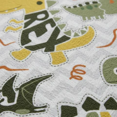 Toalha de Banho Estampada Dinos Felpuda Infantil - comprar online