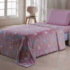 Manta Infantil Solteiro Flannel Shine Rainbow Pink Soft