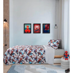 Jogo Cama Solteiro Spider Star 02 Peças 100% Algodão
