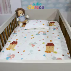 Jogo de Cama Berço Castelo das Fadas 02 Peças 100% Algodão na internet