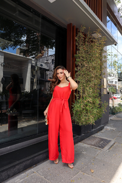 Macacão - Cor vermelho - Angelina moda feminina