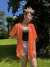 Kimono Paetê Carnaval Laranja Holográfico - comprar online