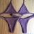 Conjunto lilás texturizado (M) - top + calcinha FITA