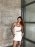 Vestido recorte - Off white - TRAJADA