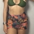 Saia Tule - Preta (estampa)