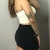 Cropped sem alças- Off White - comprar online