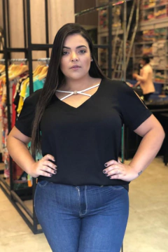 BLUSA LISA MANGA CURTA