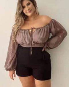 BLUSA CROPPED CIGANINHA BRONZE -  Roupas Plus Size Femininas  Imperdível | EMPODERATTA