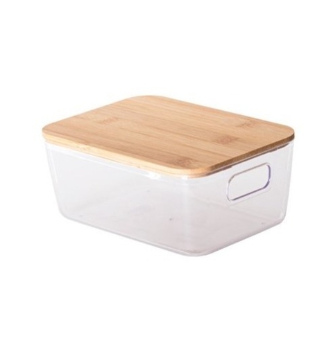 CESTO ORGANIZADOR C/ TAMPA BAMBU IDEALLE ECO REF1764