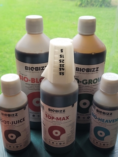 Biobizz Starters Pack ciclo completo Combo X5 Fertilizantes Orgánicos - tienda online