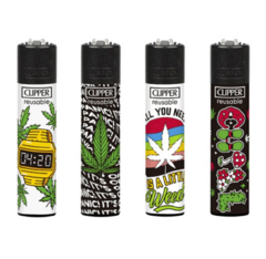 Clipper 4 Encendedores Coleccion weed time - comprar online