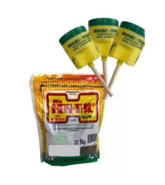 HORTAL Cebo Para Hormigas 1 Kilo + 3 Portacebos