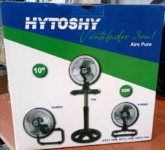 VENTILADOR Hytoshy 3 Velocidades 10" OSCILANTE 65w