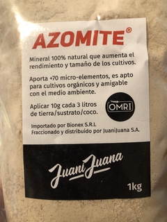 Azomite fertilizante Mineral Natural en polvo Nutrientes juanijuana 1 kilo - comprar online