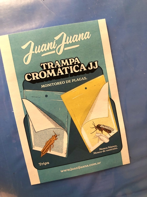 Trampas para Insectos JJ juanijuana amarilla y azul X2