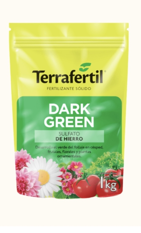 Dark Green TERRAFERTIL sulfato de hierro follaje 1 kg