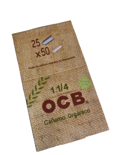 Caja Sedas OCB cañamo orgánico 78mm x 25 unidades