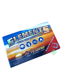 Elements Artesano Sedas Ulta Thin Rice Paper Filtros Tray Papers Tips - comprar online