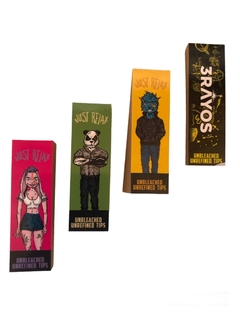 3 Rayos Filtros unbleached librito x4 Unidades